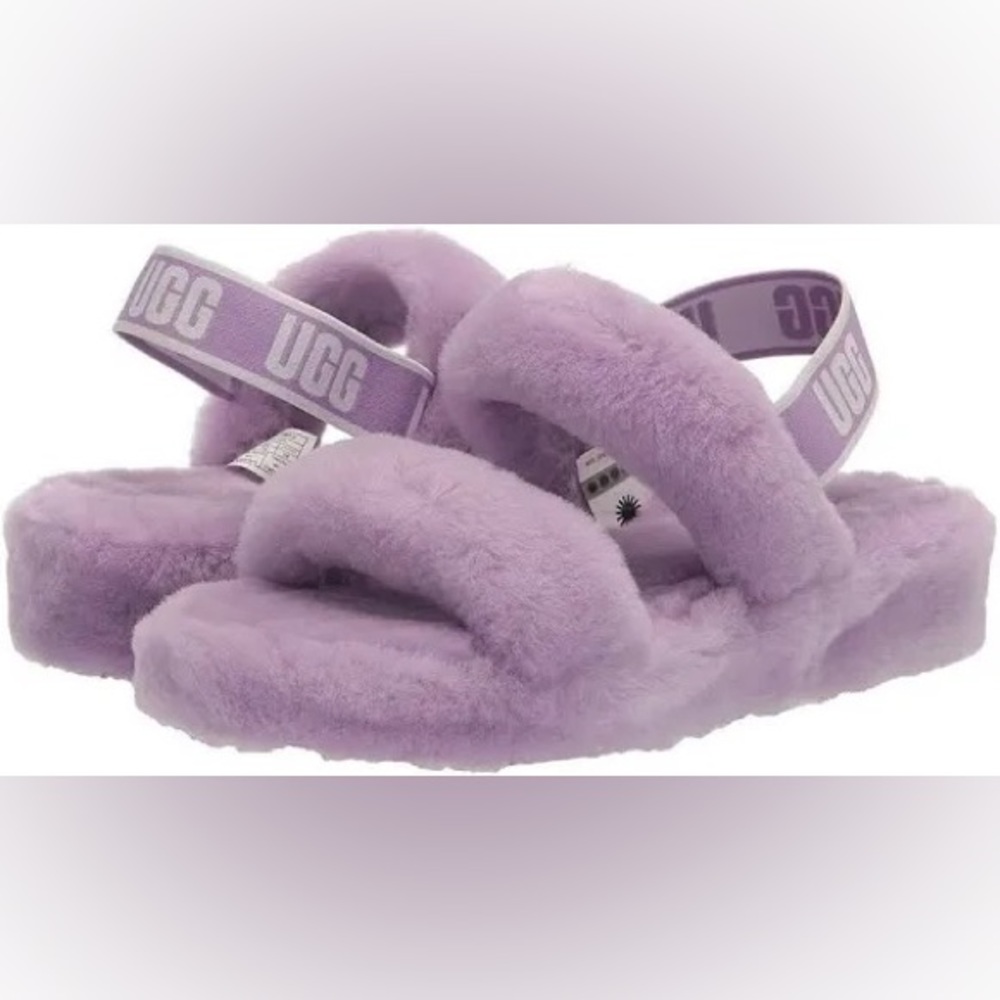 UGG WOMENS FUZZY SLIPPERS